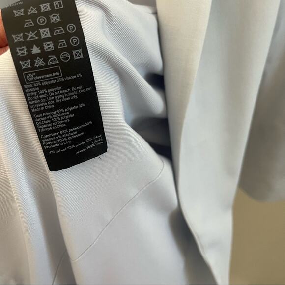 ALLSAINTS Aleida Tri Blazer In Powdered Blue Womens Size 8 - Picture 6 of 7